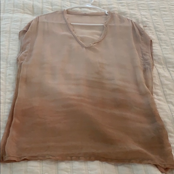 Raquel Allegra peach silk top - Picture 2 of 5
